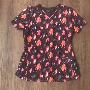 Ladies size XS Cherokee Infinity Scrub Top
